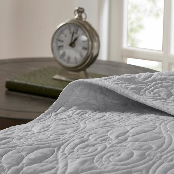 Reversible Quilt Set Grey Full/Queen