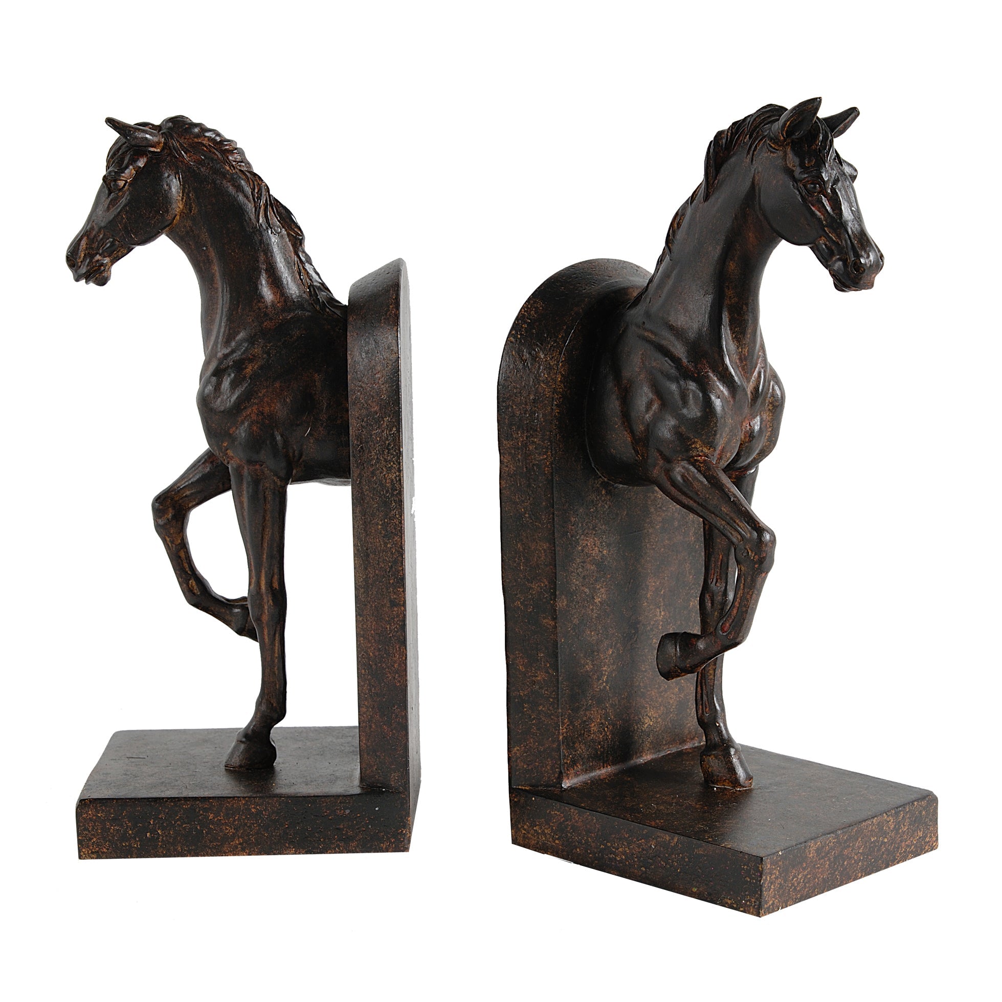 S/2 5x4x10.5' Trotting Horse Bookends