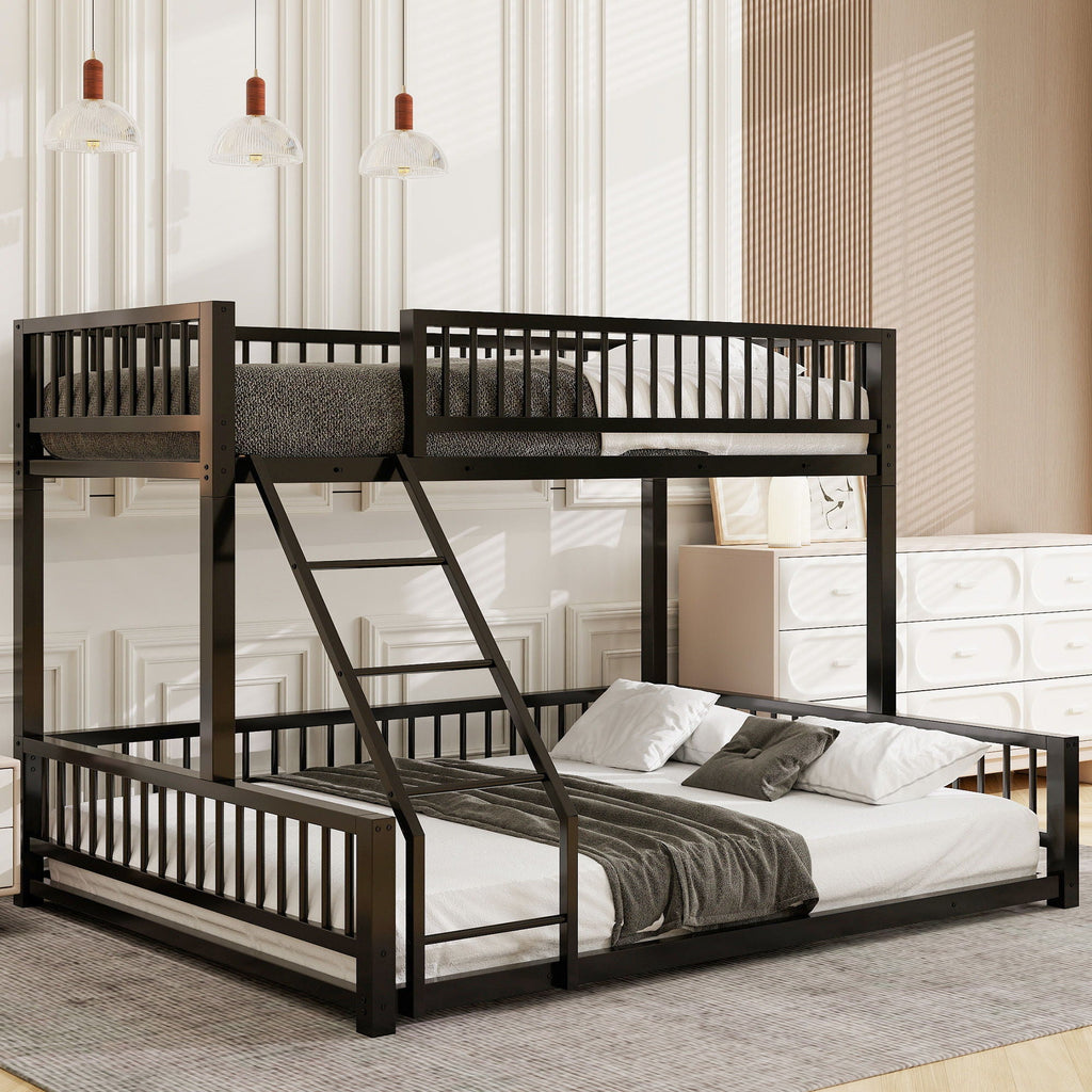 Bunk Bed With Ladder And Safety Guardrails