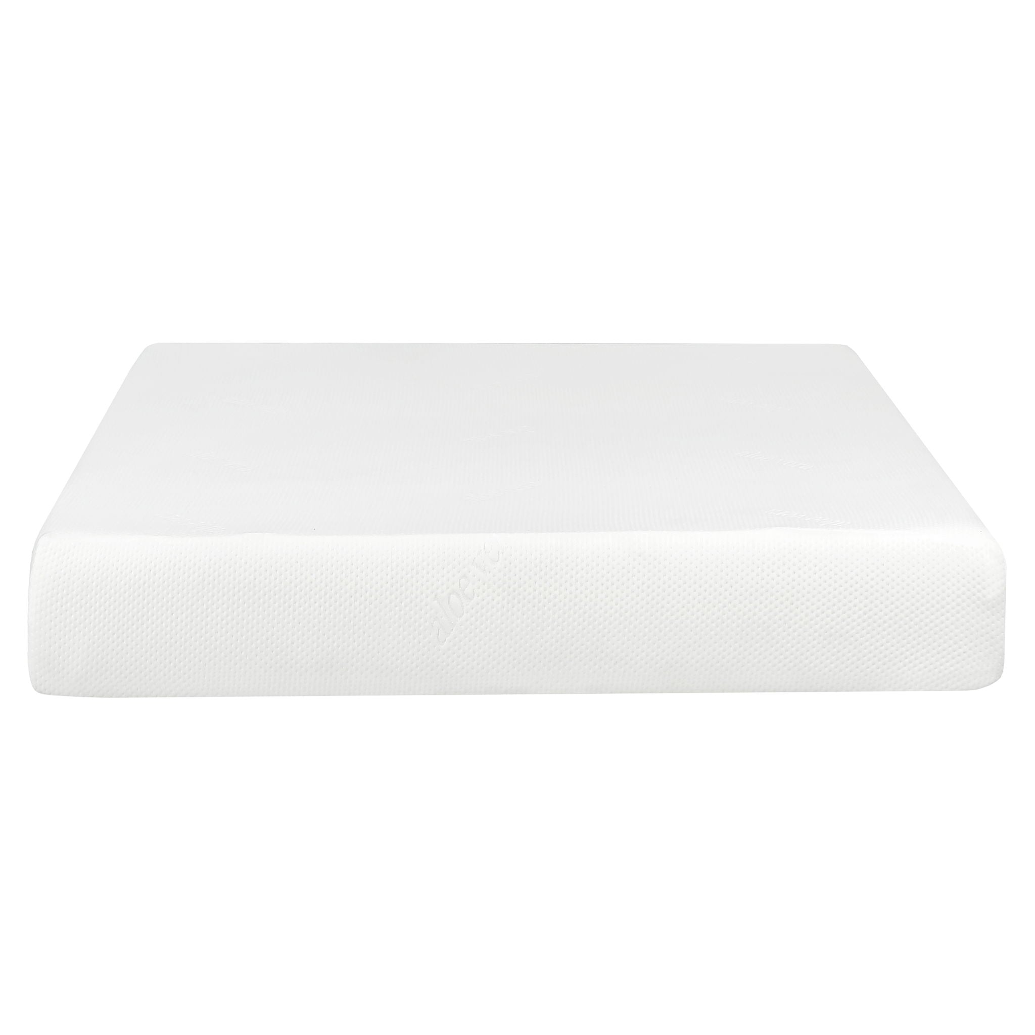 10" Plush Gel Memory Foam Mattress Bed With Cooling Technology, Aloe Vera Cover