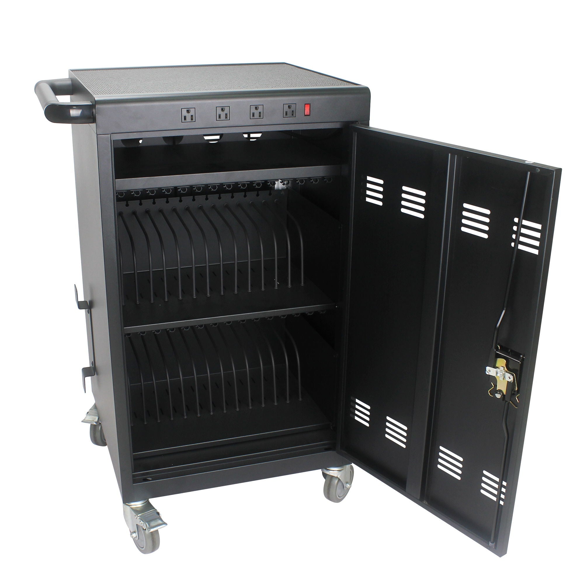 Mobile Charging Cart For Tablets Laptops 35, Device Capacity Matt Metal