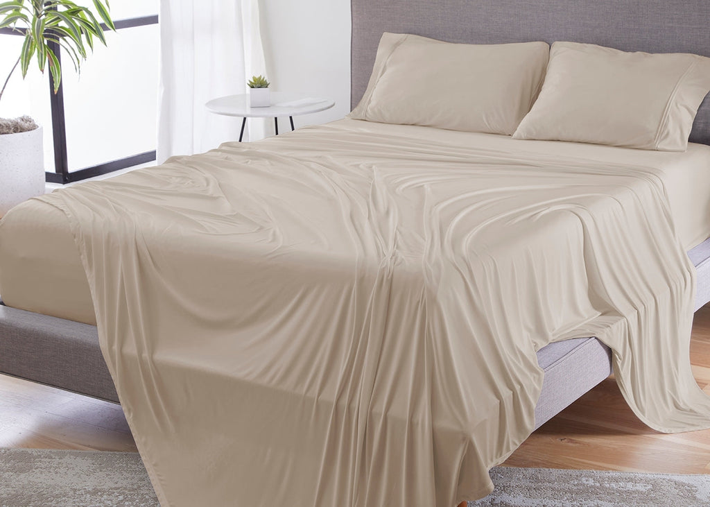 BedGear Dri-Tec Queen Pillowcase Set, Beige