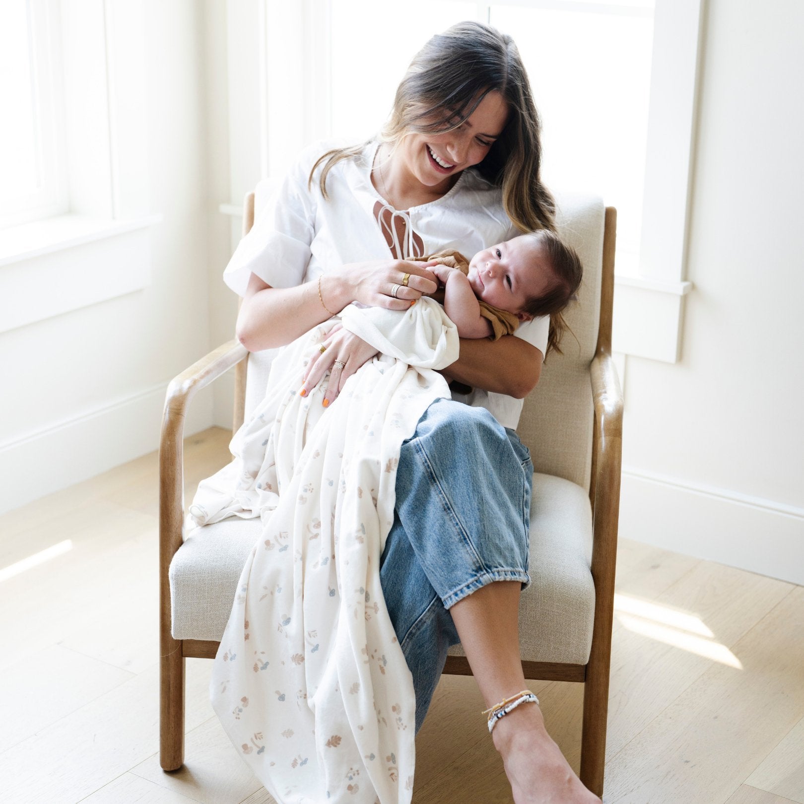 Minky Stretch Luxe Swaddle Blanket
