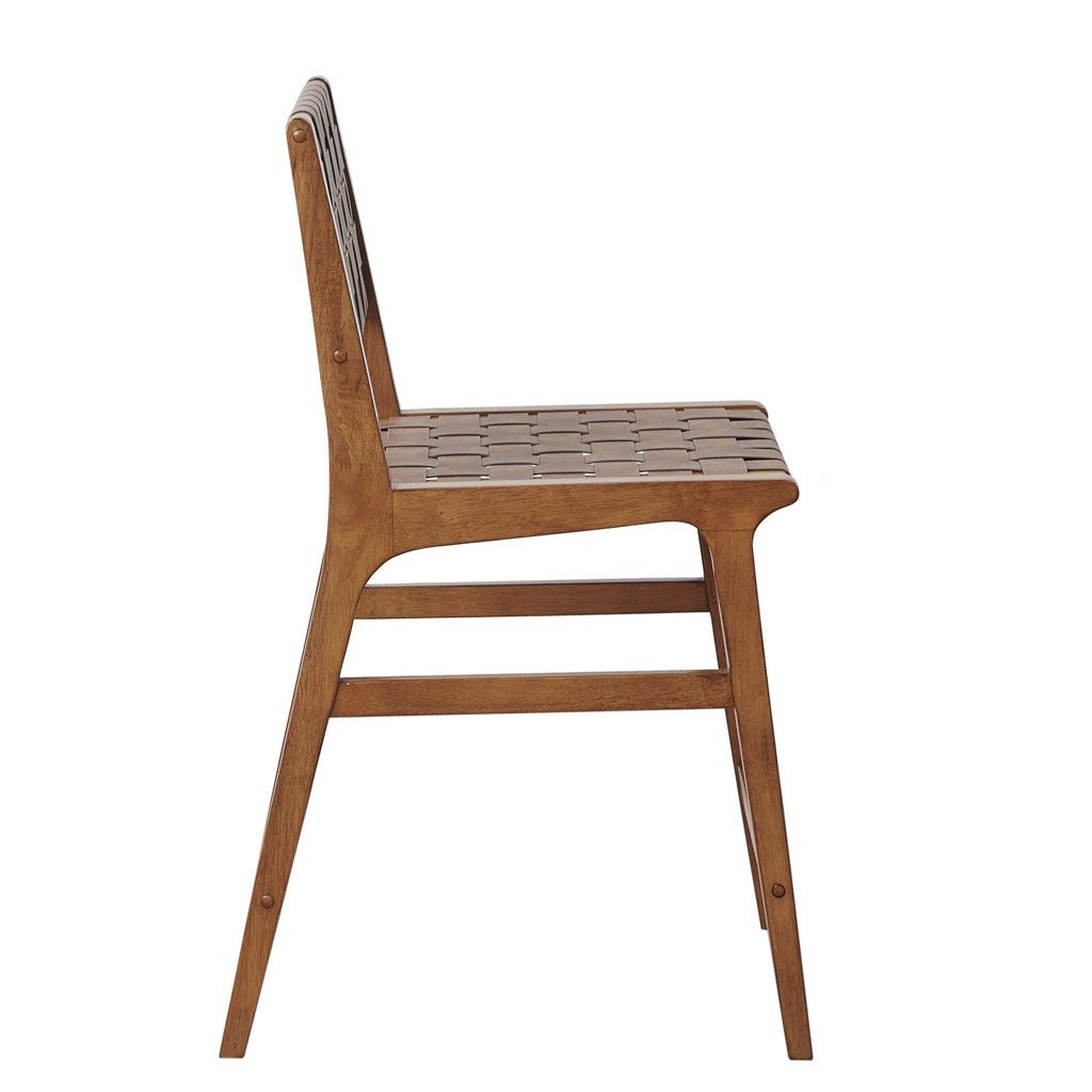 Nebuluxe Faux Leather Woven Counter Stool