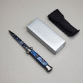 ZA@ ARMED FORCE TACTICAL Hand Crafted OTF Pocket Knife 9"Knife4"Blade Blue ST-6BLB