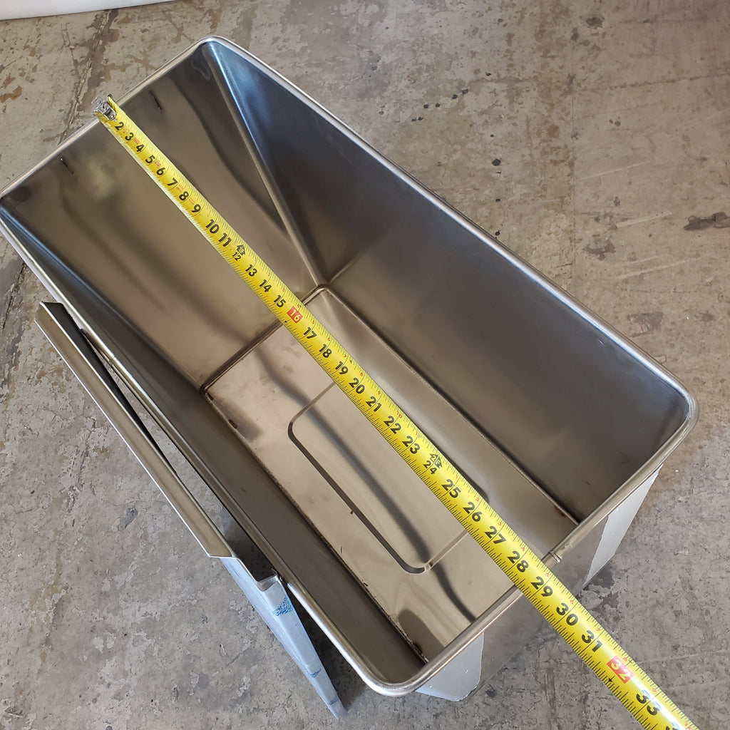 BAXTER Mobile Ingredient Bin 1 Comp. 15"Wx30"Dx27"H Stainless INGBIN-1CMPT4