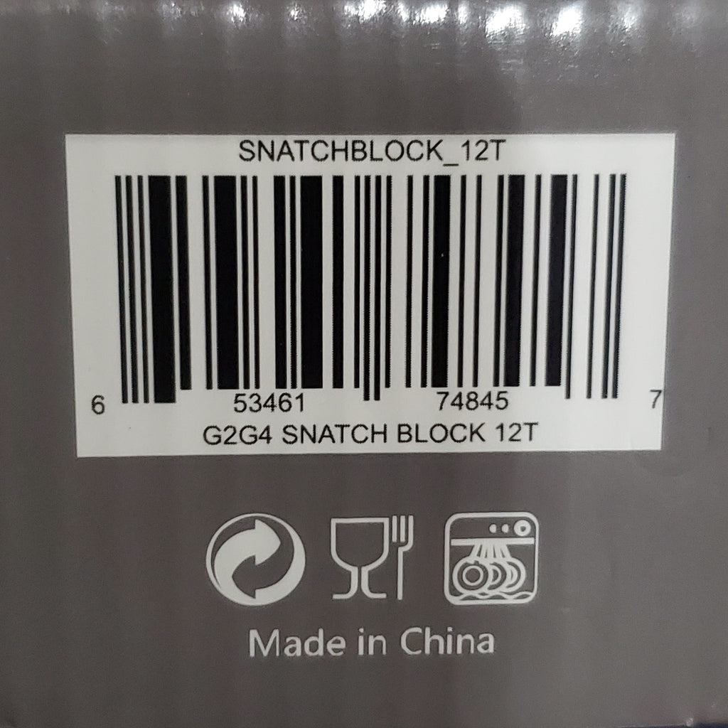 G2G4 12 Ton Snatch Block Pulley For Synthetic up to 5/8" Rope, Steel Cable, Winch
