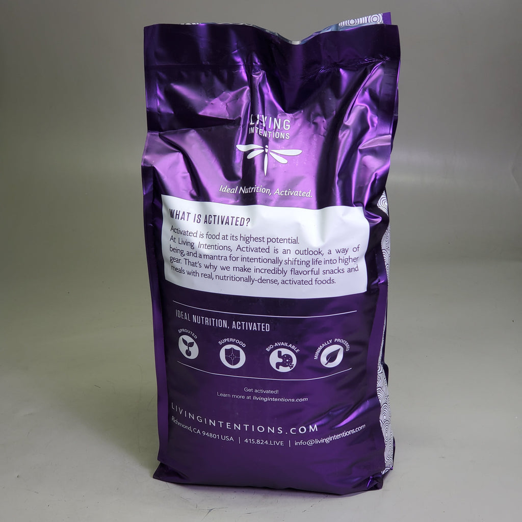 LIVING INTENTIONS Sprouted Almonds & Pistachios 15 Lbs Rosemary Garlic BB 09/25
