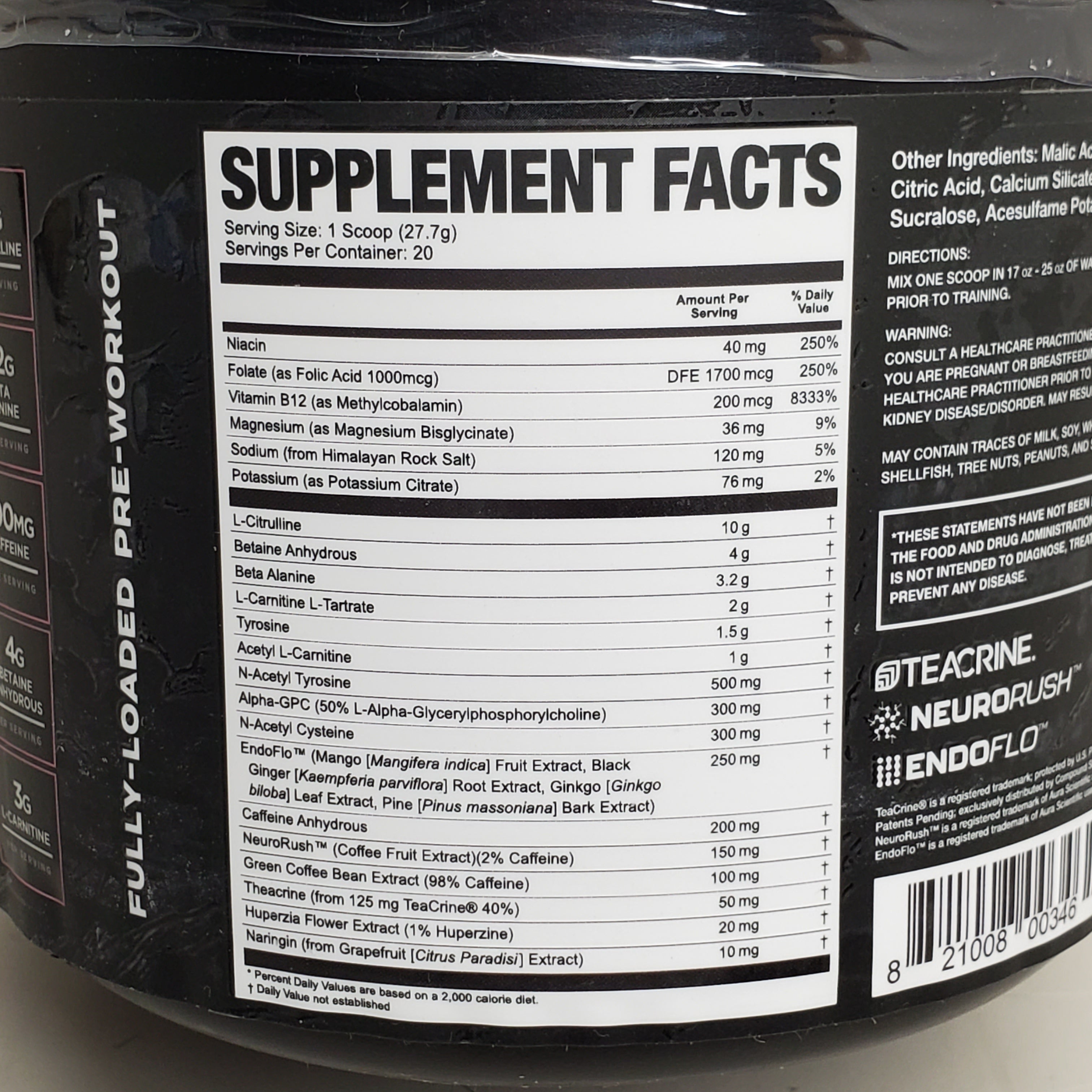MAGNUM Limitless X16 Fully-Loaded Pre-Workout 20 Serv 554g Watermelon Candy BB 04/26
