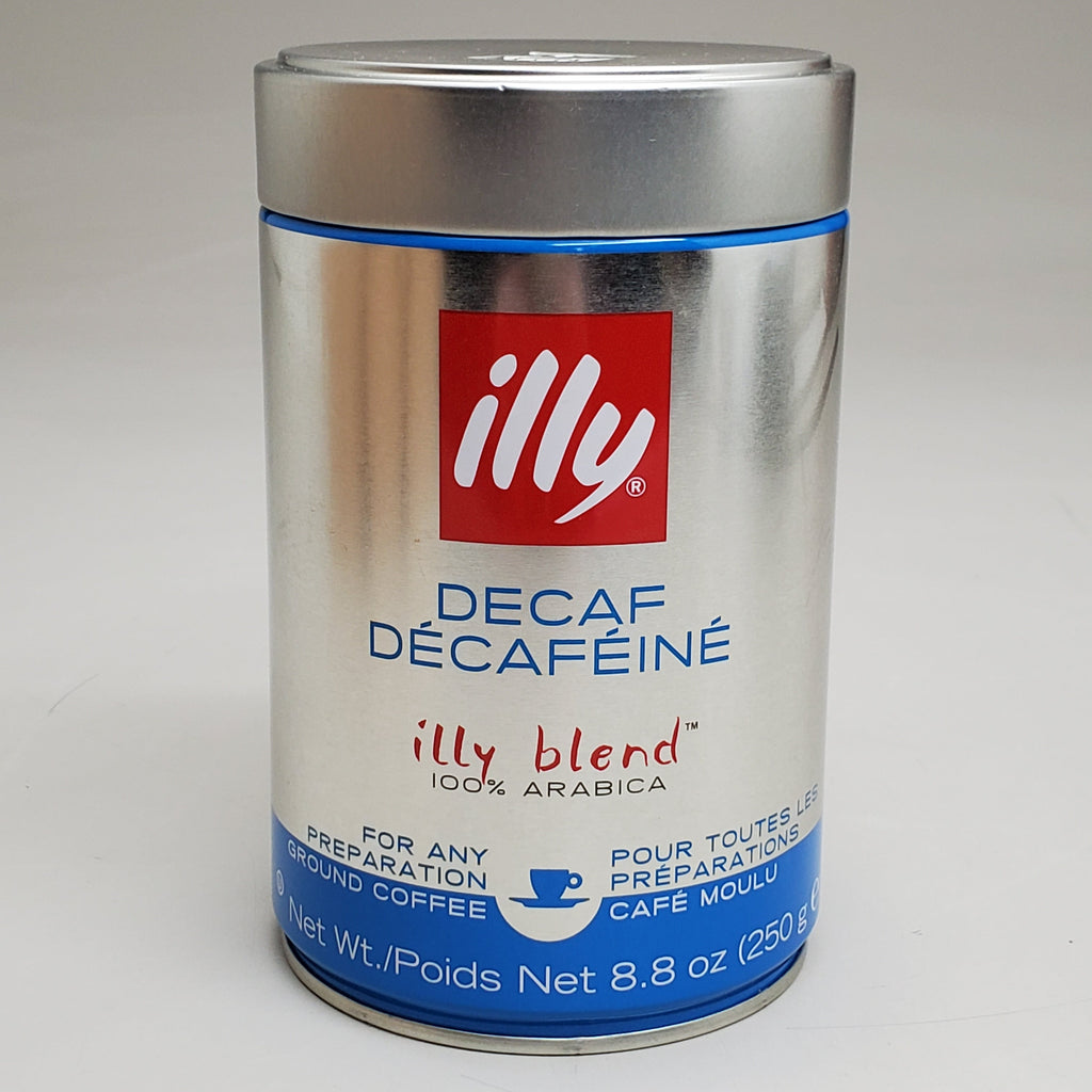 ILLY BLEND (6 PACK) Decaffeinated Roast Coffee Blend 100% Arabica 8.8oz Exp 6/25