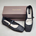 FRANCO SARTO L-Tinsley Mary Jane Women's Flat SZ M 7.5 Black