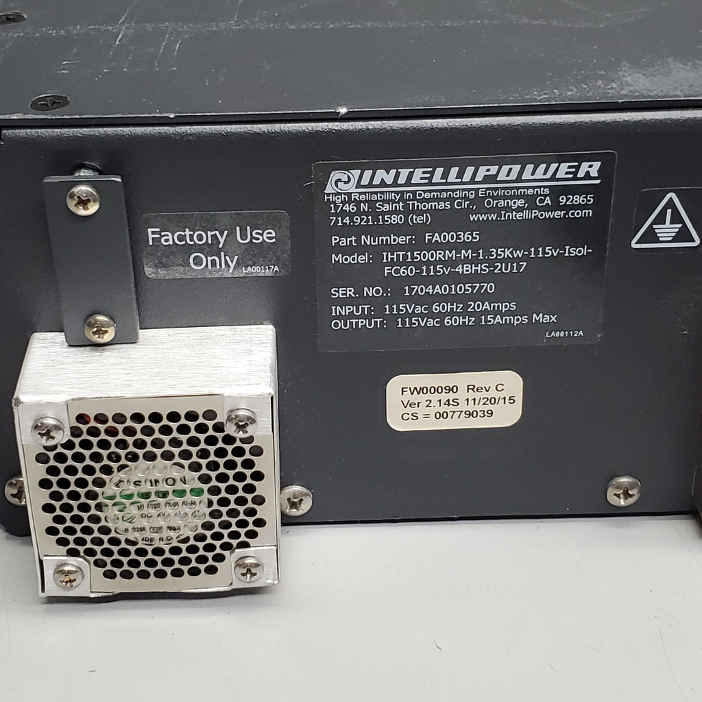 INTELLIPOWER Rugged UPS Extended Battery Backup Module 115Vac 60hz FA00365